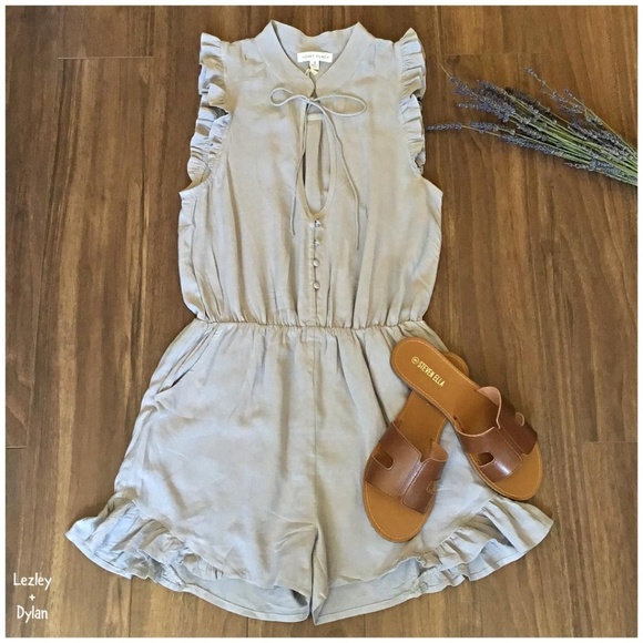 Honey Punch Pants - LAST ONE‼HONEY PUNCH UO Boho Slate Lavender Romper